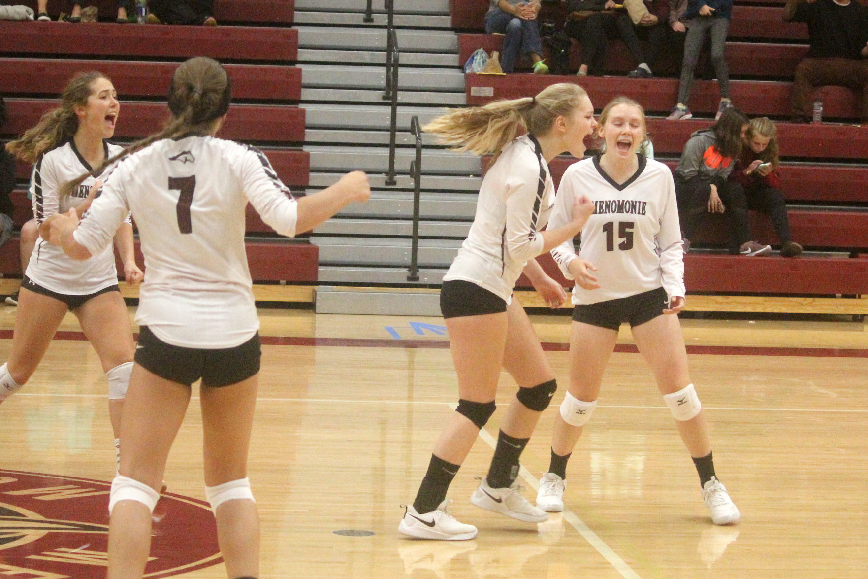 Chippewa Falls at Menomonie volleyball 9-12-19